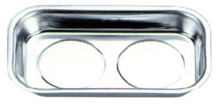 Obdélníková magnetická miska dvojitá 240 × 140 mm - 11050029